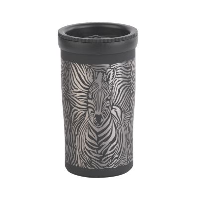 Термостакан Миссури 280 мл c гравировкой Зебра, покрытие soft touch, черный-0