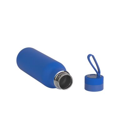 Бутылка для воды Фитнес 700 мл, покрытие soft touch, синий-3