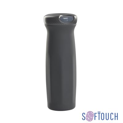 Термостакан Аризона 630 мл, покрытие soft touch, черный-0