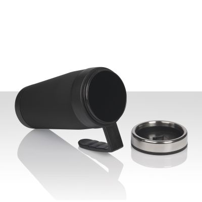 Термокружка Австралия 400 мл, покрытие soft touch, черный-2