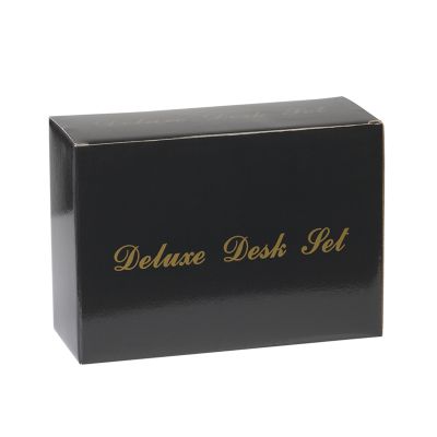 Подставка под визитки Нефтяная вышка с ручкой, золотистый с зеленым-1