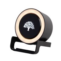 Bluetooth колонка-подставка Smart Loud с беспроводным (10W) зарядным устройством, лампой и подсветкой логотипа, черный