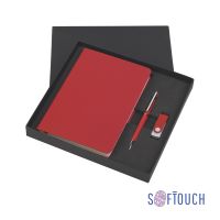 Подарочный набор Бари, покрытие soft touch, красный