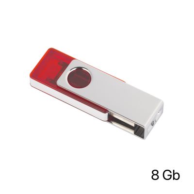 Флеш-карта TWISTA Transparent MS, 8Гб, красный-1