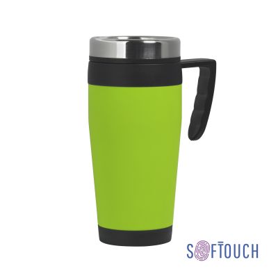 Термокружка Австралия, покрытие soft touch, 400 мл, зеленое яблоко-0