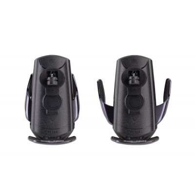 Автомобильное сенсорное беспроводное (15W) зарядное устройство Titan с набором переходников для магнитной зарядки, с подсветкой логотипа, черный-4