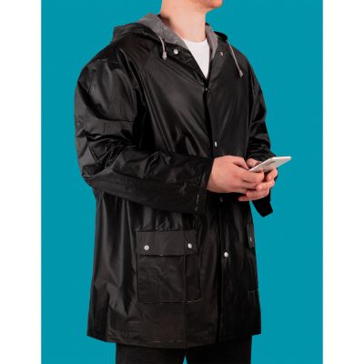 Дождевик Storm, черный с серым-1