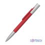 Ручка шариковая Clas, покрытие soft touch, красный