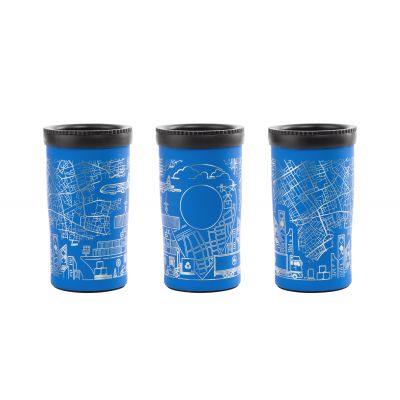 Термостакан Миссури 280 мл c гравировкой Логистика, покрытие soft touch, синий-1