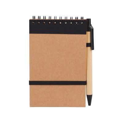 Блокнот с ручкой Papyrus, черный-0