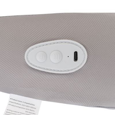 Подушка-массажер Hug с функцией обогрева, серый-4