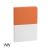 Ежедневник недатированный Палермо, формат А5, оранжевый с белым