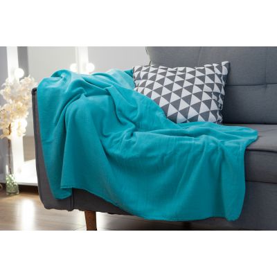 Плед Байкал, бирюзовый-4