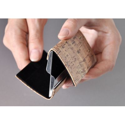 Визитница двусторонняя Эко, коричневый-1