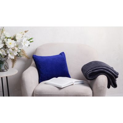 Плед Волна, темно-серый-2