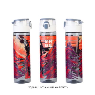 Бутылка для воды Vita 600 мл, серый с белым-8