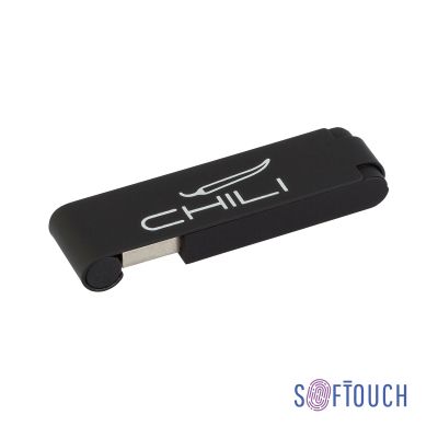 Флеш-карта Case, объем памяти 16GB, покрытие soft touch, черный-0
