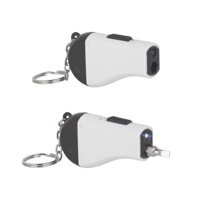 Брелок-мультиинструмент, черный с белым-0