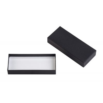 Подарочная коробка без ложемента (крышка-дно, 20,5 х 3,5 х 8,5 см), черный-1