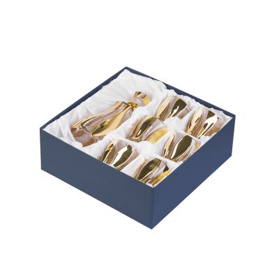 Набор для виски, графин, 6 стаканов, золотистый-1