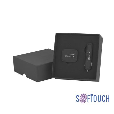 Набор автомобильное зарядное устройство Slam + магнитный держатель для телефона Allo2, черный-0