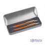 Набор Ray (ручка+карандаш), покрытие soft touch, оранжевый