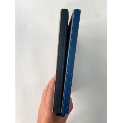 Ежедневник недатированный Турин , формат А5, серый с черным-2