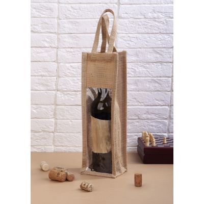 Сумка Romantic под бутылку, натуральный-1