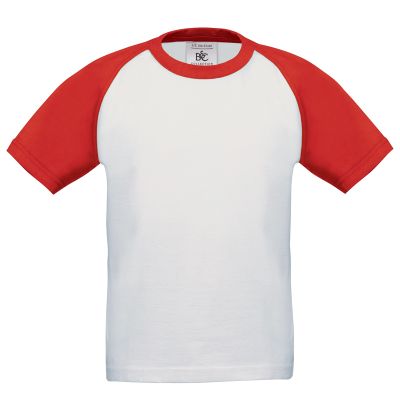 Футболка детская Base-Ball/kids, белый с красным-1