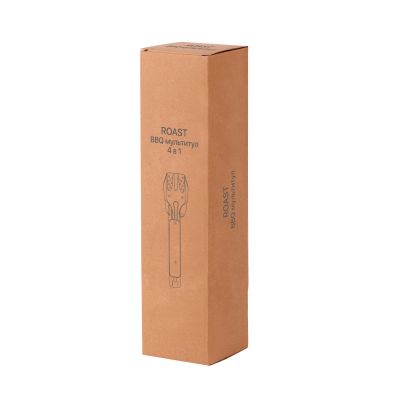 BBQ-мультитул Roast, черный с серебристым-5