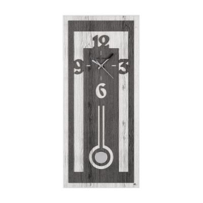 Часы настенные Классика, черный с белым-0