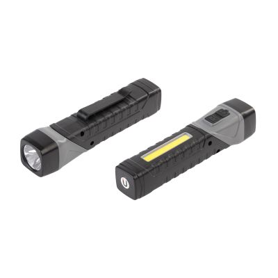 Фонарик Fix, черный с серым-0