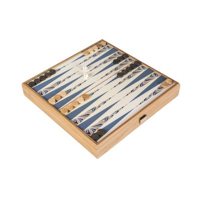 Набор игр (шахматы, нарды, лудо, змейка), коричневый-1