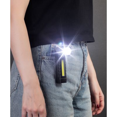 Фонарик Fix, черный с серым-3