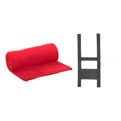 Плед Байкал, красный-1