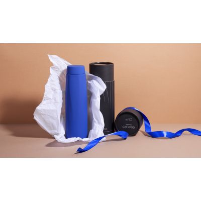 Термос Calypso 500 мл, покрытие soft touch, синий-1