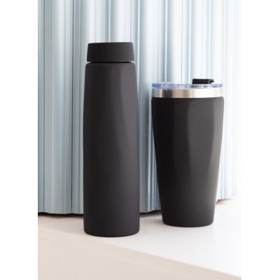 Термос Calypso, покрытие soft touch, 0,5 л., черный-8