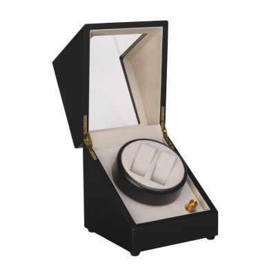 Шкатулка для часов с подзаводом, черный-1