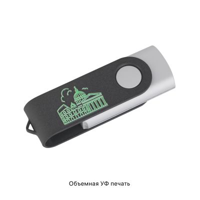 Флеш-карта Vostok SOFTGRIP 8 Гб, покрытие softgrip, черный-2