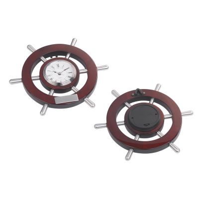 Настенные часы Штурвал, коричневый-1