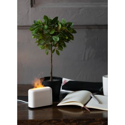 Увлажнитель Flame с эффектом пламени, белый-4