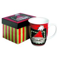 Кружка новогодняя Санта, красный