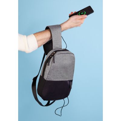 Рюкзак Single на одно плечо, серый-7