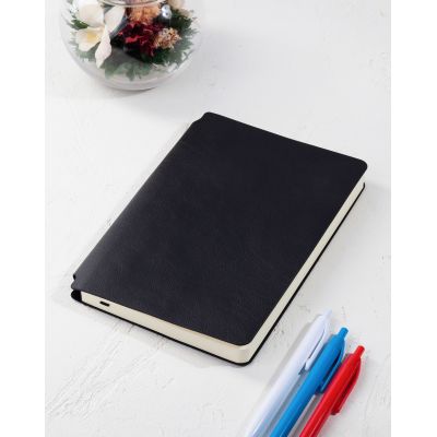 Ежедневник недатированный Альба, формат А5, гибкая обложка, черный-8