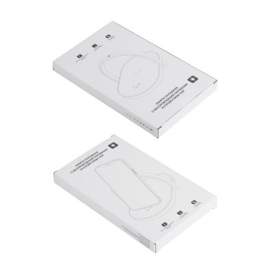 Лампа складная с беспроводным (15W) зарядным устройством Sky Light, белый с серым-5