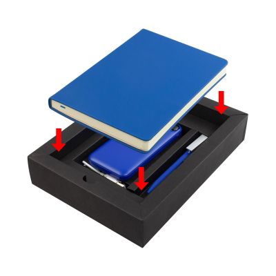 Набор подарочный Total black, синий/темно-синий-2