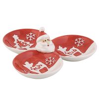 Менажница Sweet, белый с красным