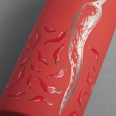 Термос Calypso 500 мл, покрытие soft touch, коробка, красный-3