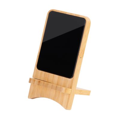 Складная беспроводная (15W) зарядная станция Puzzle с подсветкой логотипа, бежевый-3