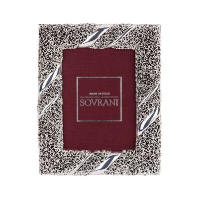 Фоторамка Розы 13*18, серебристый-0